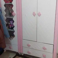 کمد ویترین وتخت دخترانه