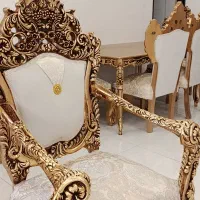 مبل استیل سلطنتی ۷ نفره با ناهارخوری|مبلمان خانگی و میز عسلی|محمدشهر, ولدآباد|دیوار