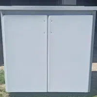 کابینت فلزی زمینی سفید اندازه 80 ، نو