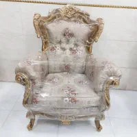 مبل سلطنتی دو سر گل کلاف درشت سفارشی|مبلمان خانگی و میز عسلی|قزوین, |دیوار