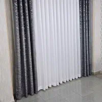 پرده آماده مینیمال و پانچ و لیزری ویولت|پرده، رانر، رومیزی|تهران, نعمتآباد|دیوار