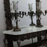 اینه و شمعدان برنز