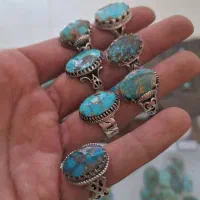 انگشتر فیروزه رکاب نقره|جواهرات|نیشابور, فردوس شمالی|دیوار