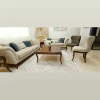 فروش مبل و صندلی ست با مبل و میز وسط و عسلی