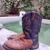 چکمه  مردانه چرم اصل کابویی سایز ۴۴ خارجی