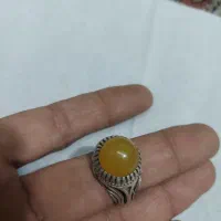 انگشتر  عقیق زرد شرف شمس