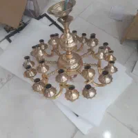 لوستر برنزی کلاسیک|لوستر و چراغ آویز|بیرجند, |دیوار