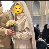 چادر جواهر دوزی عروس لباس محضر چادر حرم عروس