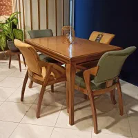 میز و صندلی ناهارخوری چهار نفره مدل پیچک