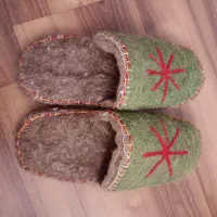 دمپایی نمدی دستساز ، کفش نمدی