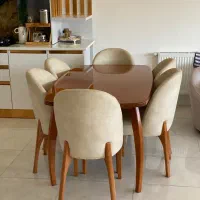 میزناهار خوری ۶ نفره|میز و صندلی غذاخوری|شیراز, شهرک گلستان شمالی|دیوار