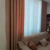 پرده حریر ترک با والان مخملی