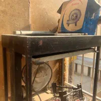 منقل ایستاده با صفحه گریل و دمنده