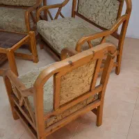 مبل 6 نفره با جلو مبلی|مبلمان خانگی و میز عسلی|بندر انزلی, نیمه شعبان|دیوار