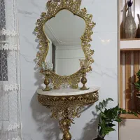 آینه و شمدان برنز|صنایع دستی و سایر لوازم تزئینی|نهاوند, |دیوار