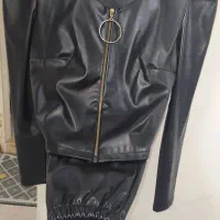 ست کت و شلوار چرم دخترانه