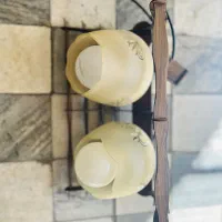 لوستر سقفی چوبی با حباب|لوستر و چراغ آویز|تهران, جنت‌آباد شمالی|دیوار