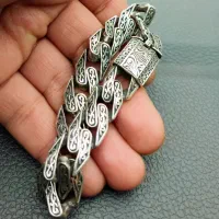 دستبند کارتیه نقره طرح تایلندی ساخت کارگاه سنگشتر
