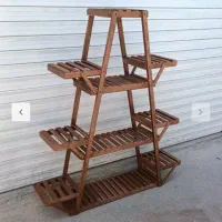 استند گل پایه گلدان چوبی یکسال ضمانت کیفیت ضد اب