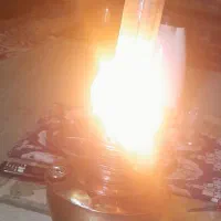 چراغ گرد سوز  روشن   برنجی