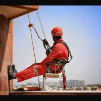 پیچ و رولپلاک نما/با طناب/راپل کار بدون داربست