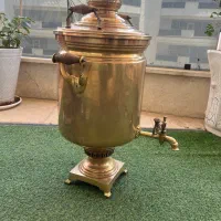 سماورزغالی برنجی|کلکسیون اشیاء عتیقه|گرمدره, |دیوار