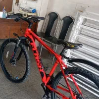 دوچرخه ۲۶ دیسک دار و با کمک جلو بسیار تمیز خوشرنگ