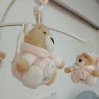 آویز تخت موزیکال تدی دخترانه