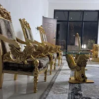 مبلمان ورق طلا|مبلمان خانگی و میز عسلی|وحیدیه, |دیوار