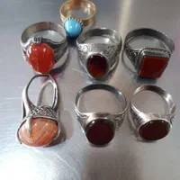 انگشتر نقره نگین عقیق. بوشهر