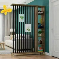 شلف چوب راسته جداکننده خانه دفترکار