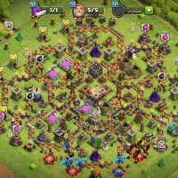 اکانت کلش اف کلنز طاق با اکانت فری فایر