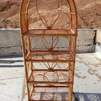 قفسه ی چوبی میز گلدان