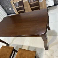 میز شش نفره نهارخوری غذاخوری با چهارتا صندلی|میز و صندلی غذاخوری|کرمان, |دیوار