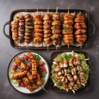 جوجه کباب و کباب طعم دار آماده