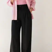 شلوار بگ مشکی و سرمه ای مازراتی و کرپ