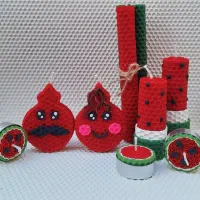 شمع موم عسل دستساز|صنایع دستی و سایر لوازم تزئینی|اصفهان, سرچشمه|دیوار