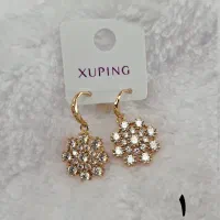 گوشواره و انگشتر ژوپینگ روکش طلا رنگ ثابت|بدلیجات|تهران, جیحون|دیوار
