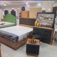 بلوط چوب تخت خواب.سرویس خواب.بلوط|تخت و سرویس خواب|خرم‌آباد, |دیوار