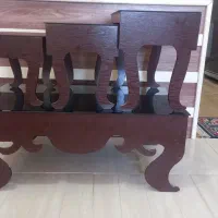 میز جلو مبلی بزرگ با ستا عسلی تمیز فروشی