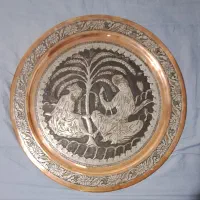 ۴ سینی مسی قلمزنی|کلکسیون اشیاء عتیقه|تهران, یوسف‌آباد|دیوار