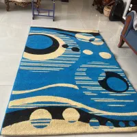 مفت نصف قیمت بازار فرش آبی مناسب اتاق کودک نوجوان|فرش|یزد, |دیوار