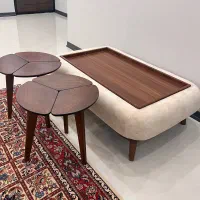 میز جلو مبلی و ۲ عدد عسلی