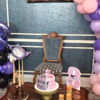 بادکنک کرومی و بوکت بنفش صورتی|صنایع دستی و سایر لوازم تزئینی|مشهد, سجاد شهر|دیوار