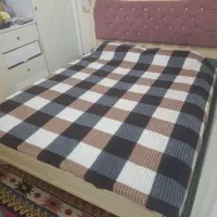 تخت دو نفره با تشک و کفی تخت|تخت و سرویس خواب|تهران, بهداشت|دیوار