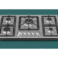 اجاق گاز صفحه ای پنج شعله استیل ( جنرال )