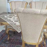 مبلمان کلاسیک ۹ نفره به همراه میز نهارخوری ۶ نفره|مبلمان خانگی و میز عسلی|بیرجند, |دیوار