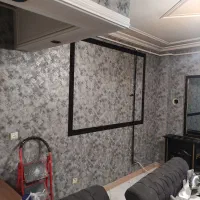 نصب نصاب کاغذدیواری و پوستر وترموال تضمینی|خدمات پیشه و مهارت|رشت, پیرکلاچای|دیوار