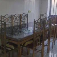 میز غذاخوری 8نفره فلزی