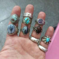 انگشتر نقره کلی